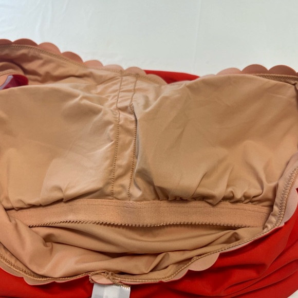 J CREW Scalloped one-shoulder one-piece swimsuit size XL. - Picture 14 of 15